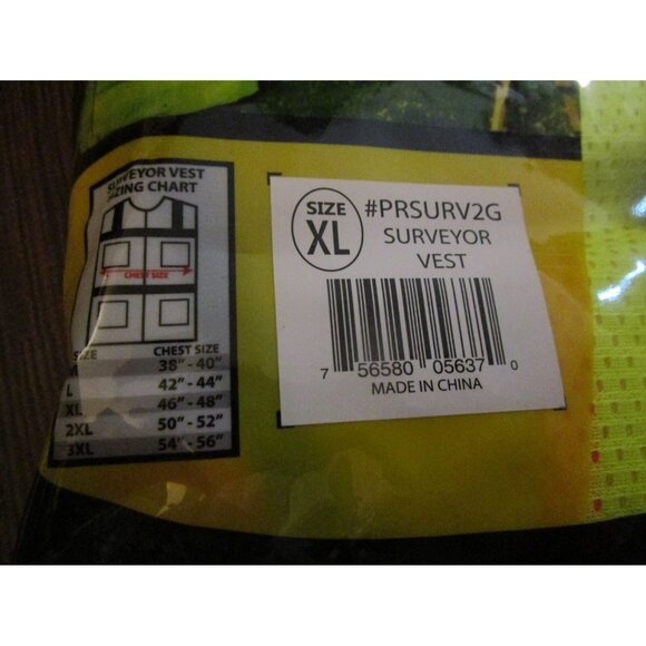 Forester Hi-Vis Class 2 Mesh Safety Vest Multi Pocket Surveyor Vest Mic Clip XL - Picture 5 of 6